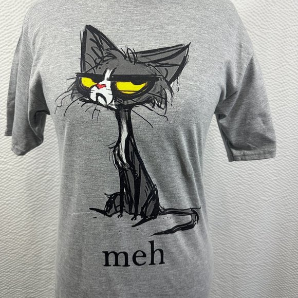 Siamese Cat Meh T-Shirt Size Small New - Picture 2 of 5